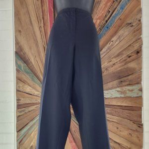 Jil Sander mid  waist black wool minimalistic pants Sz 44 Made in Italy